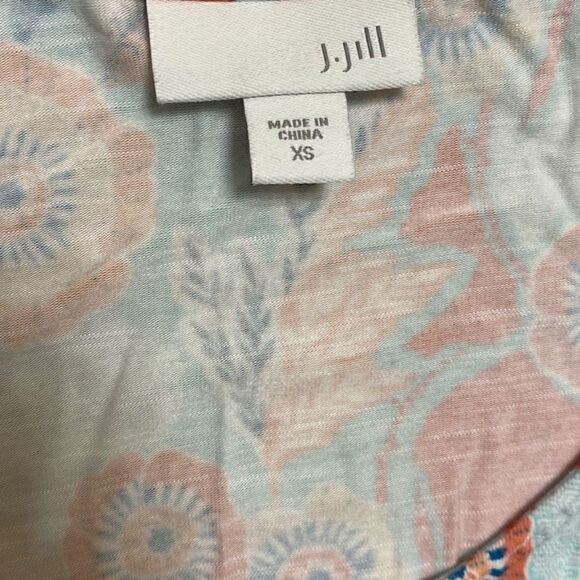 Womens J.Jill Stretch Sleeveless Spring Summer Dress Floral size XS - Picture 10 of 10